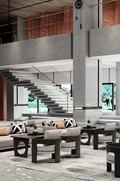 售楼处洽谈区3d模型