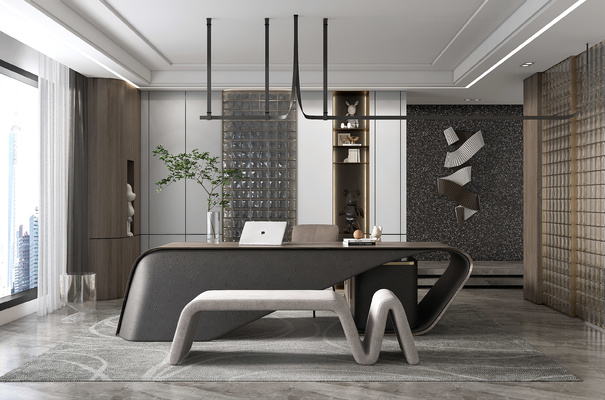 总经理办公室su模型