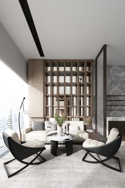 售楼处洽谈区3d模型