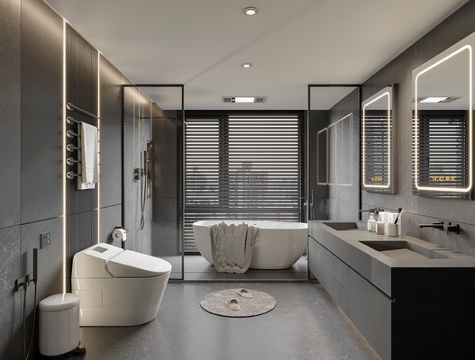 卫生间浴室3d模型