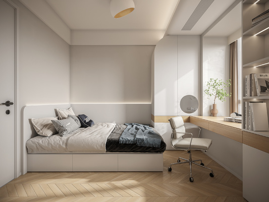 榻榻米卧室3d模型