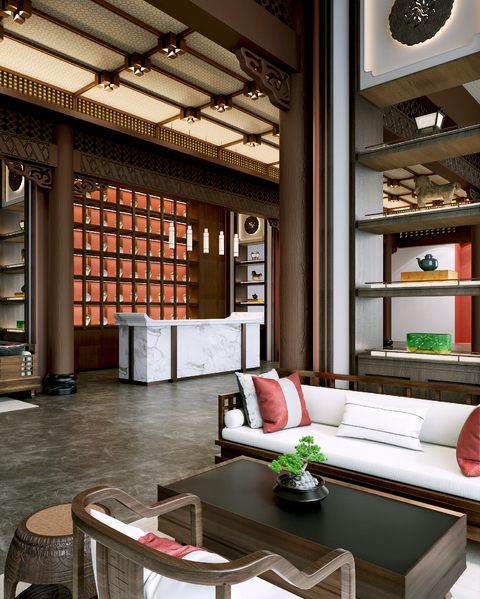 售楼处洽谈区3d模型