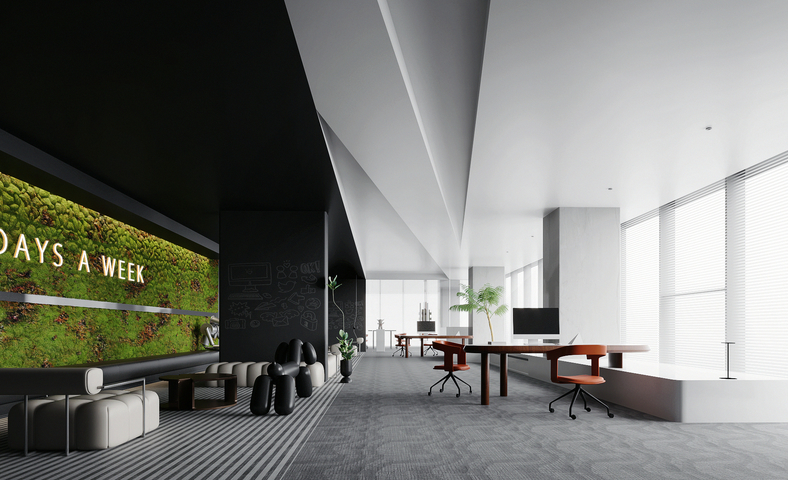 办公室办公区3d模型