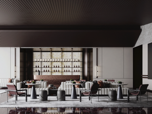 售楼处洽谈区3d模型