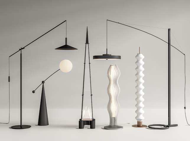 落地灯 钓鱼灯3d模型