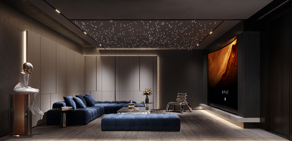 影音室 视听室 家庭影院3d模型