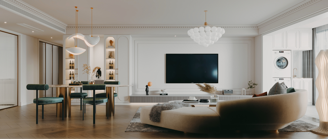 客厅 餐厅3d模型