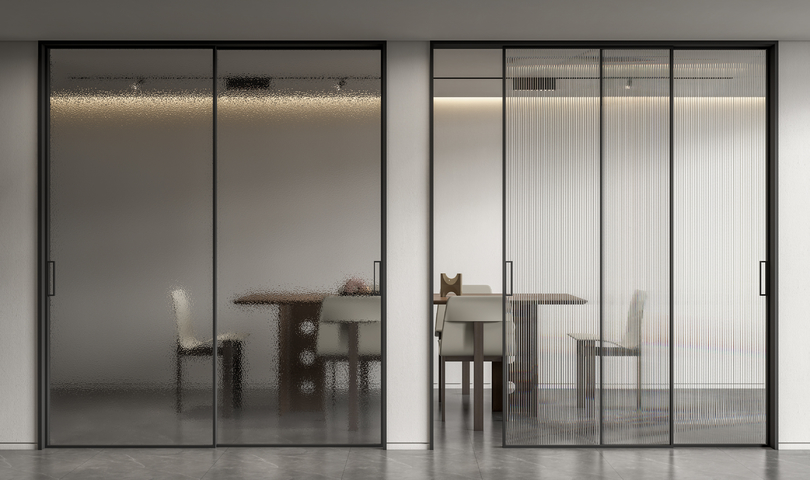 长虹玻璃门 推拉门3d模型