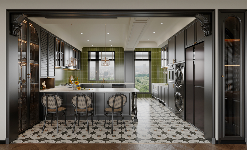 厨房 橱柜3d模型