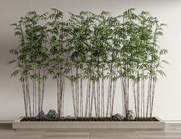 竹子 花坛3d模型