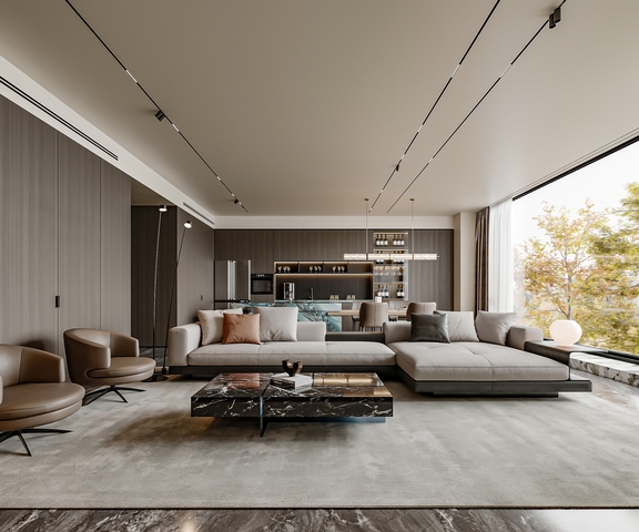 现代客餐厅效果图