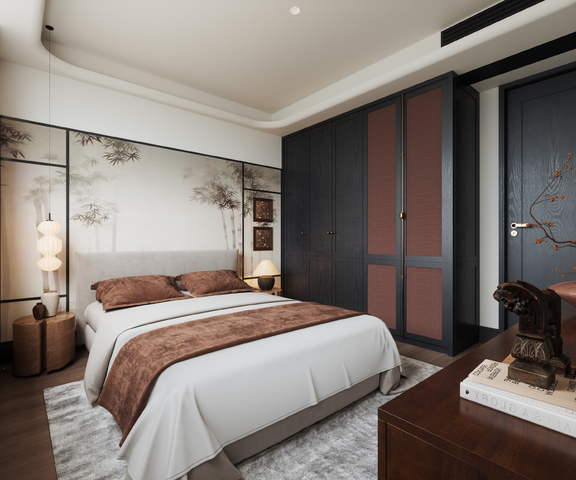 中古风平层效果图