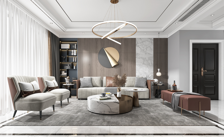 现代客厅效果图