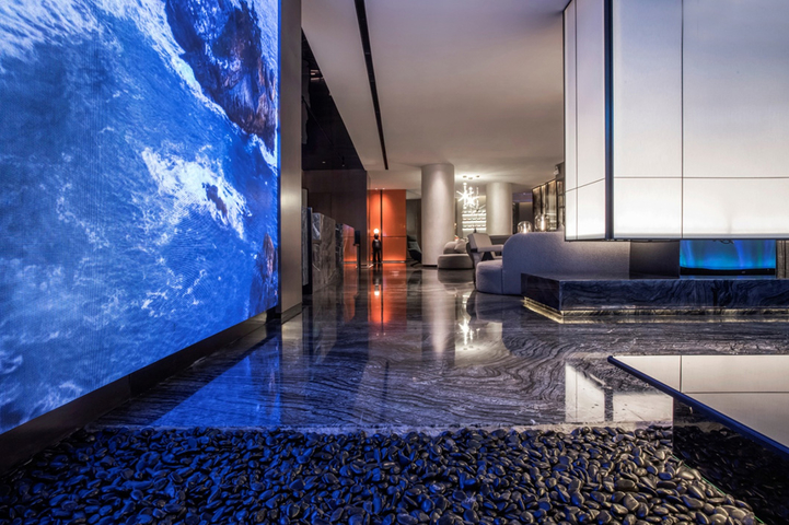 现代美容院效果图