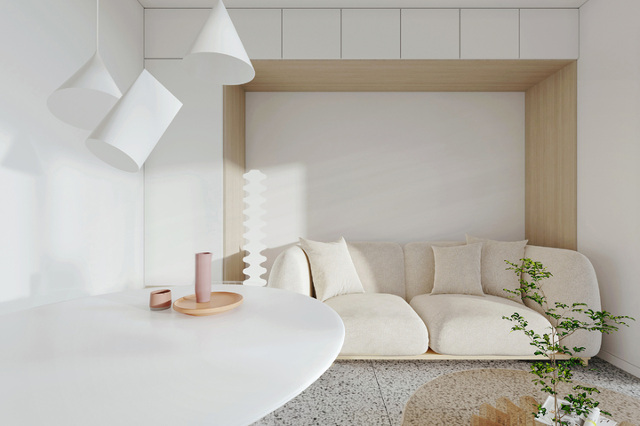 现代平层效果图