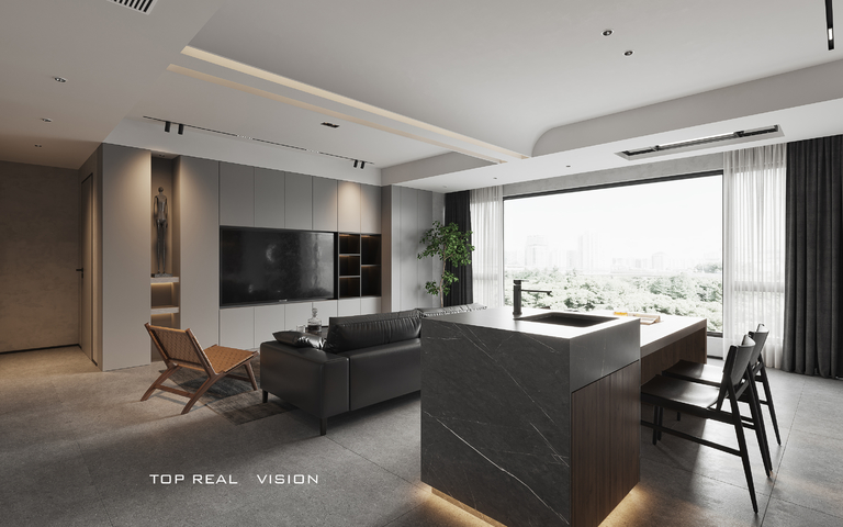 现代客餐厅效果图