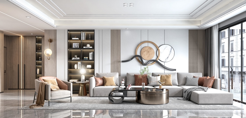 现代客厅效果图