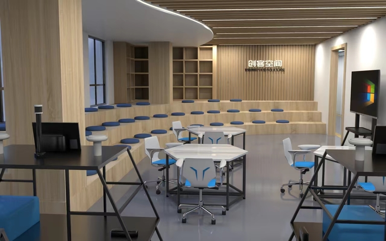多媒体教室效果图