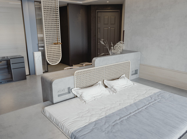 现代酒店民宿效果图