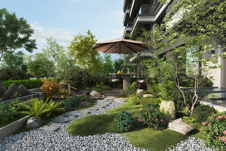 庭院景观 花园3d模型