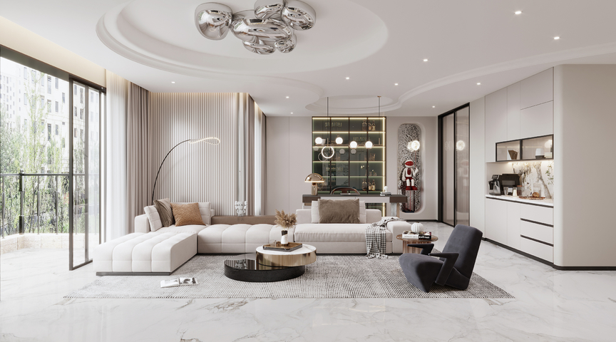 现代客厅效果图