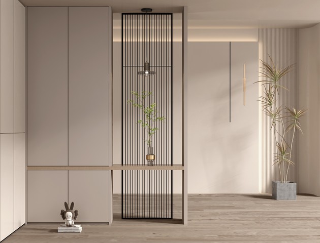 现代玄关过道效果图