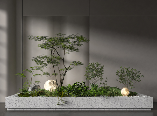 室内造景 绿植小品3d模型