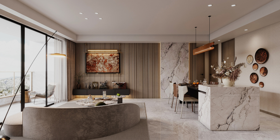 现代客餐厅效果图