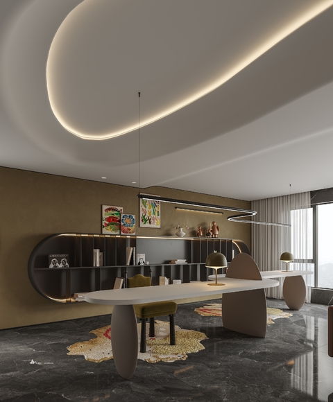 现代客厅效果图