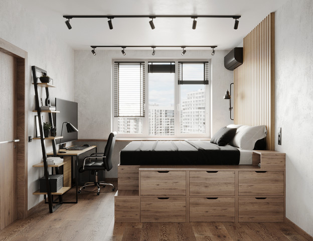 现代卧室效果图