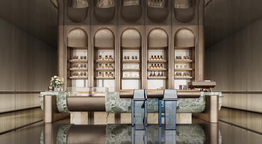 售楼处水吧 咖啡区3d模型