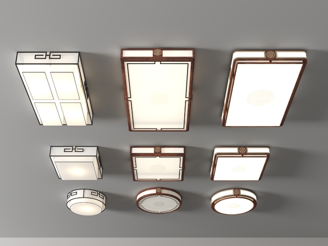 吸顶灯3d模型