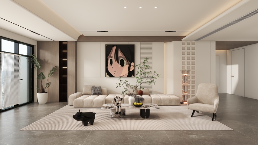 现代客餐厅效果图