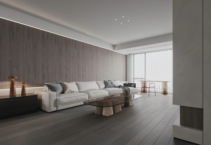 现代大平层效果图