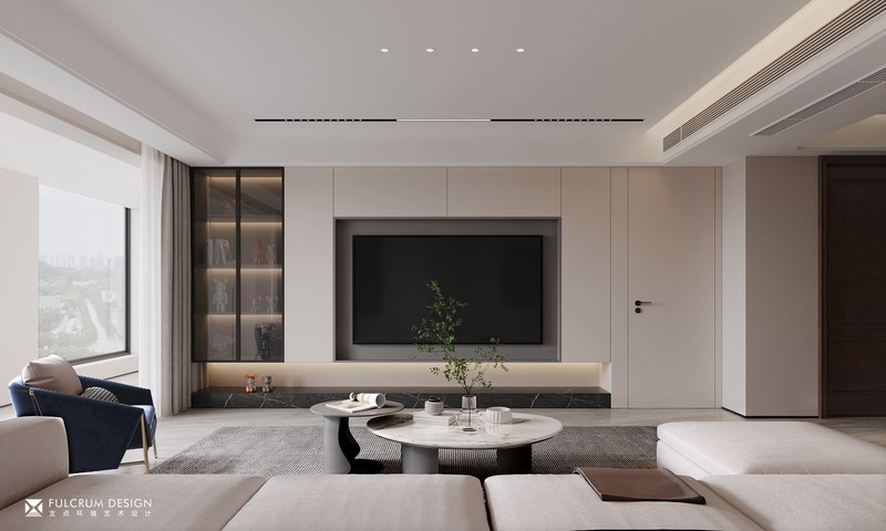 现代大平层效果图