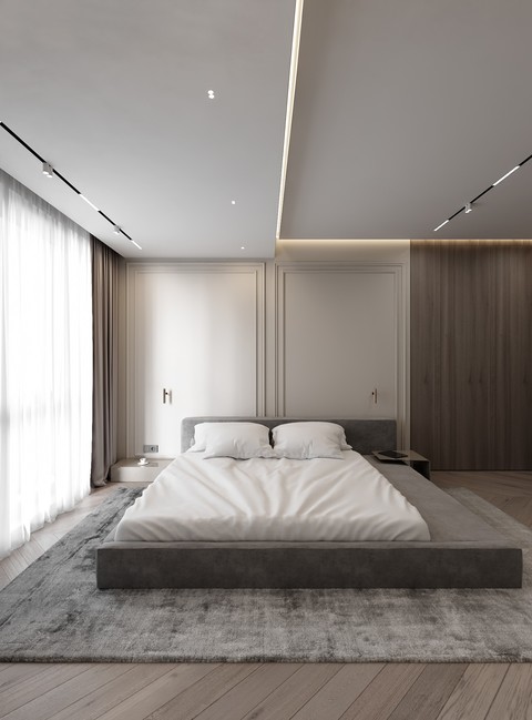 现代卧室效果图