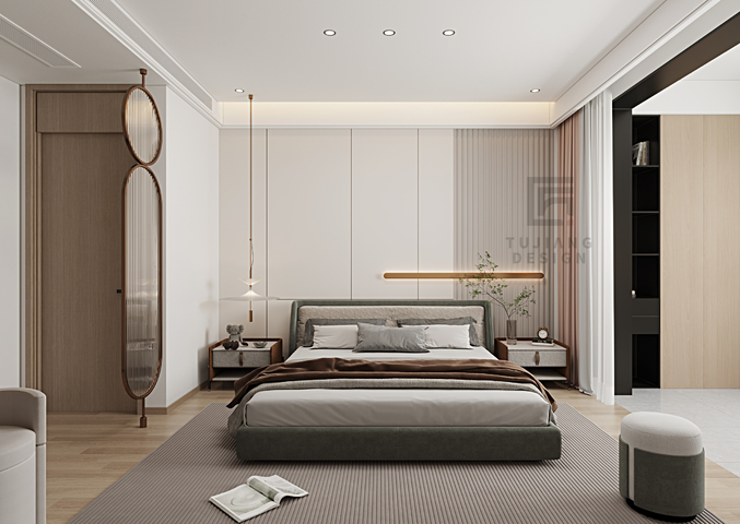 现代平层效果图