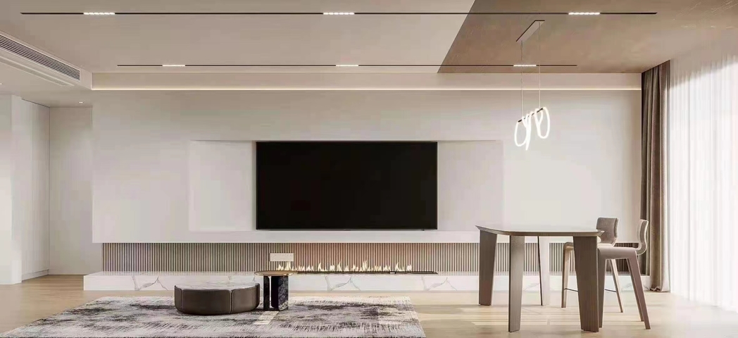 现代大平层效果图