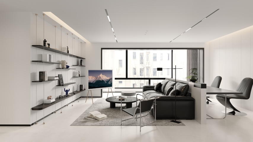 现代平层效果图