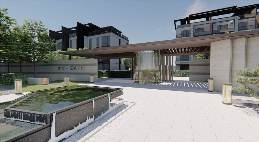 现代售楼处效果图