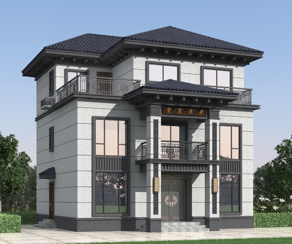 独栋别墅外观3d模型