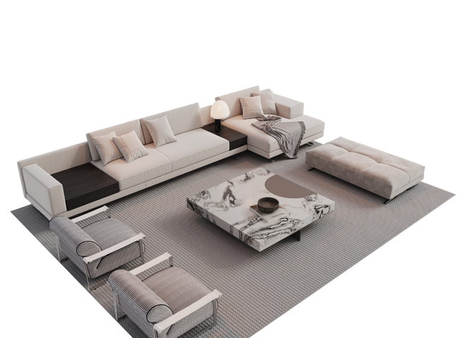 组合沙发3d模型