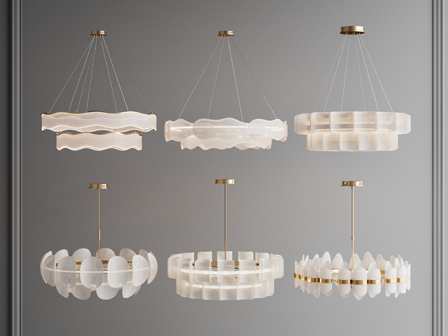 环形吊灯3d模型