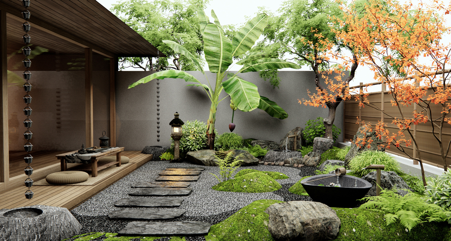 庭院花园3d模型