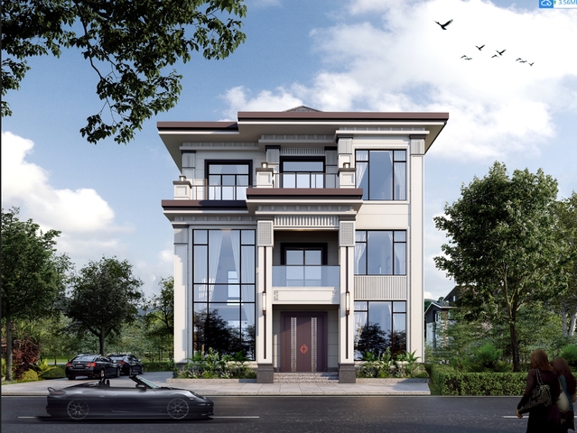 别墅外观3d模型