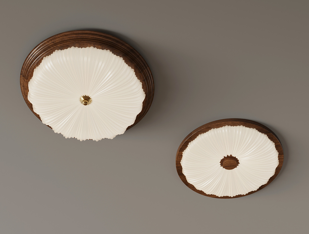 法式中古风吸顶灯3d模型下载