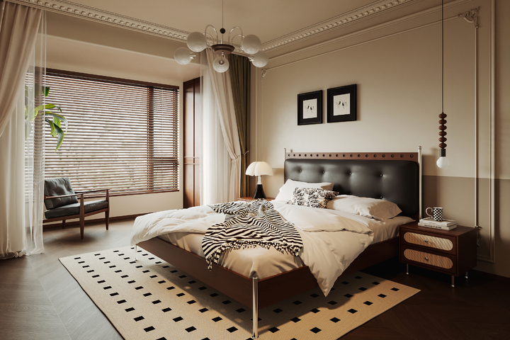 中古卧室3d模型下载