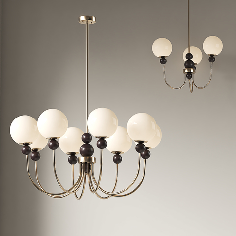 法式吊灯 中古复古风吊灯 美式吊灯 客厅餐厅吊灯 书房卧室吊3d