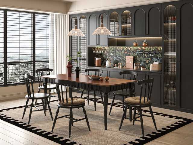 法式餐厅3d模型下载