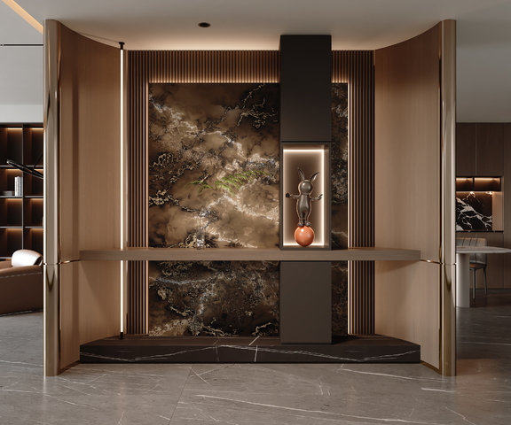 现代意式入门玄关3d模型下载